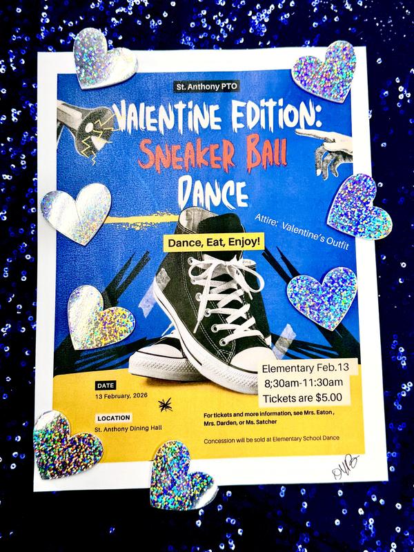 PTO presents The Elementary Valentine Edition: Sneaker Ball February 13th