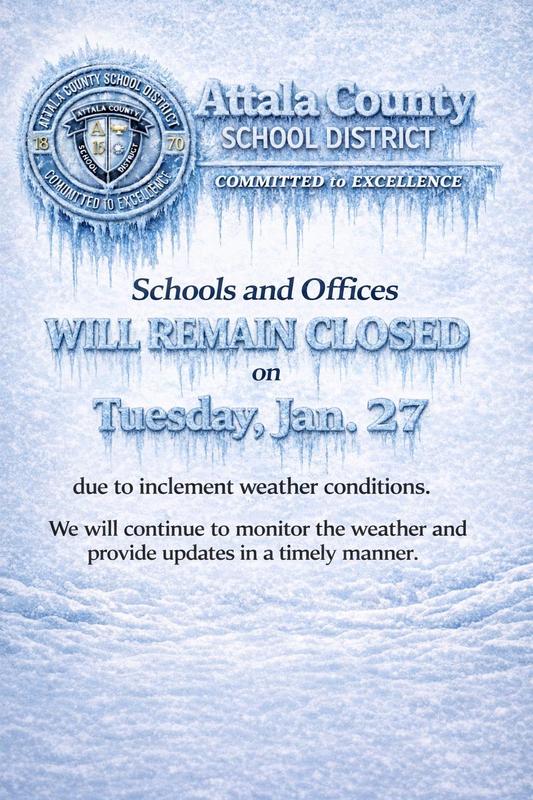 Schools and Offices Closed Tuesday Due to Weather