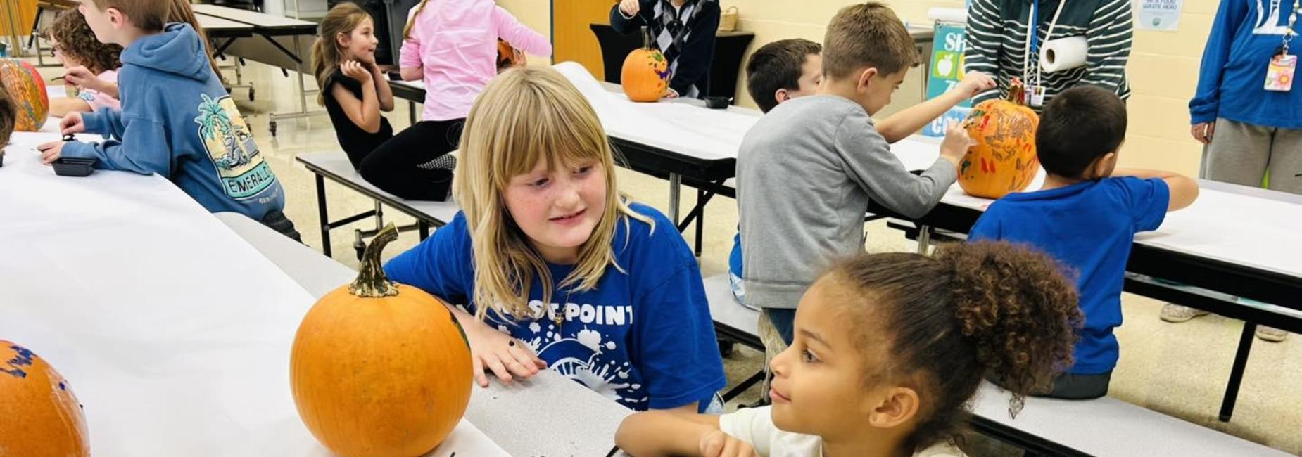 West Point pumpkin painting