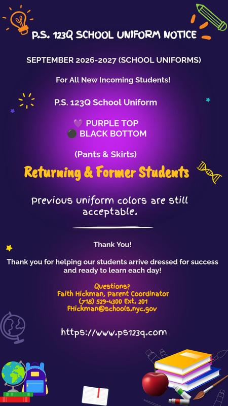 PS 123Q School Uniform