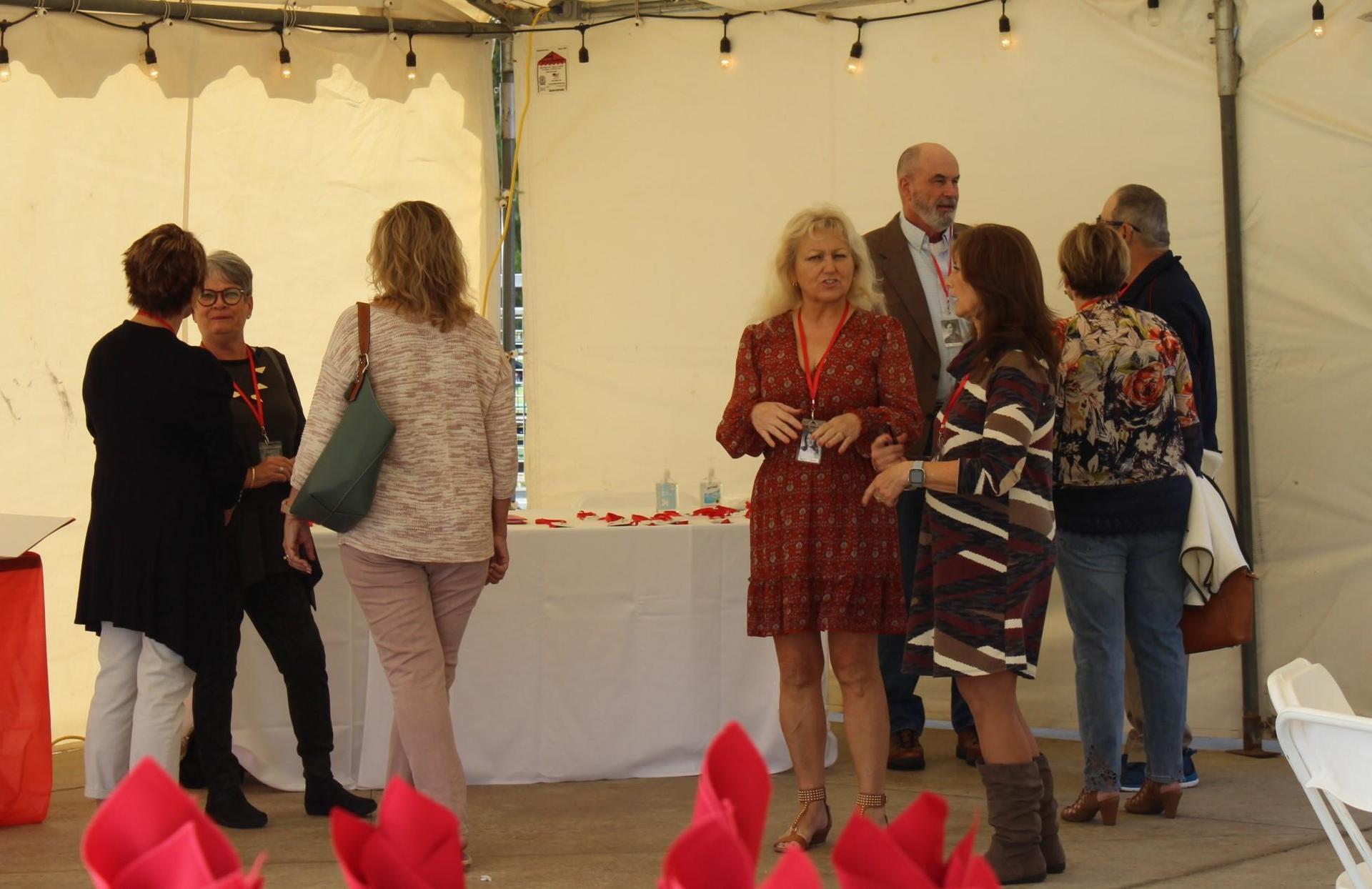 Members of the class of 1971 at their 50 year reunion