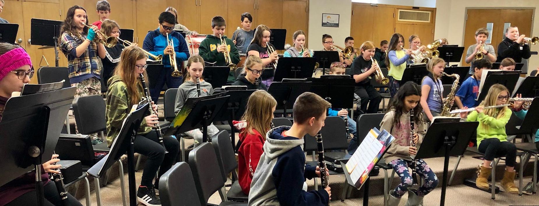 5th Grade Band at CCIS