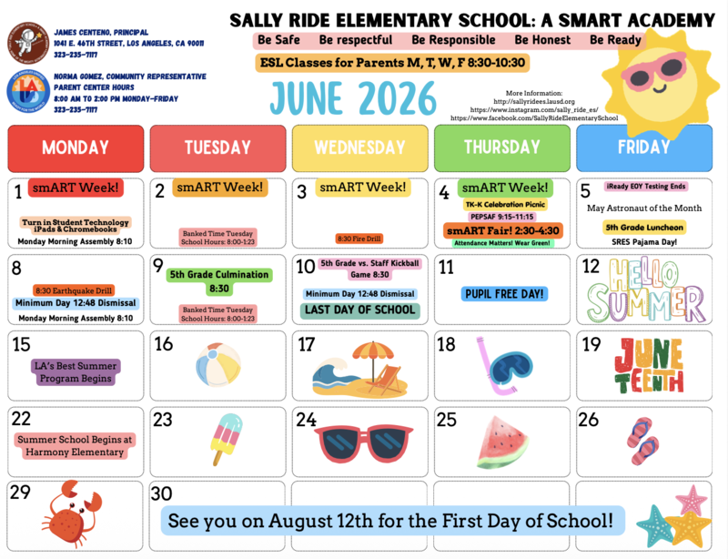 June Calendar