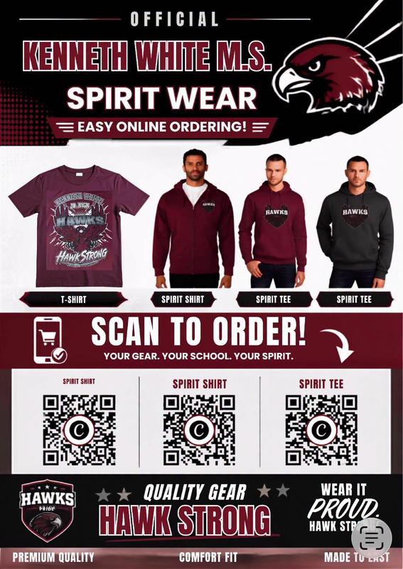 K.White JHS Spirit Wear! Easy way to order online! Featured Photo