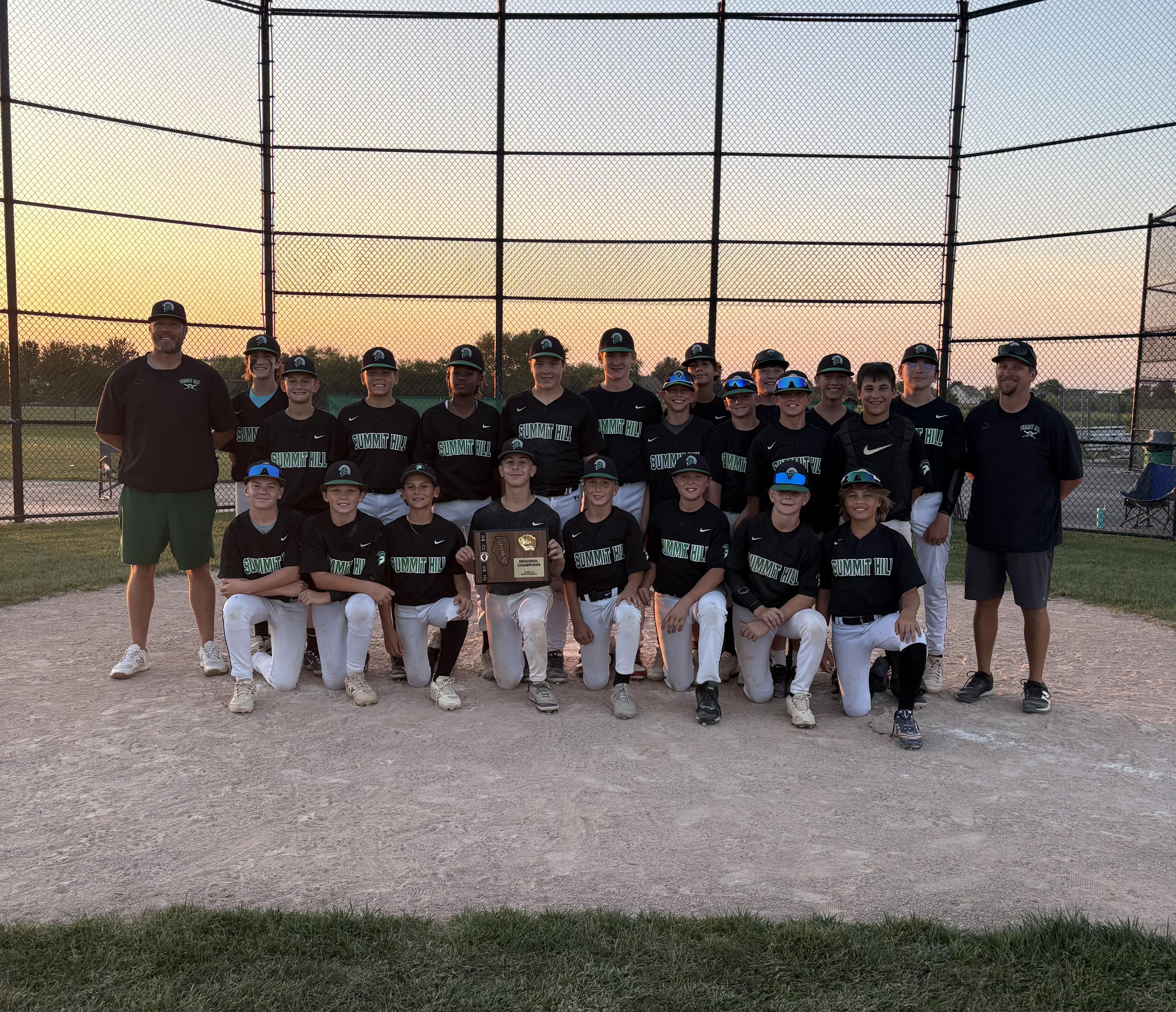 SHJH Baseball Team Regional Champions