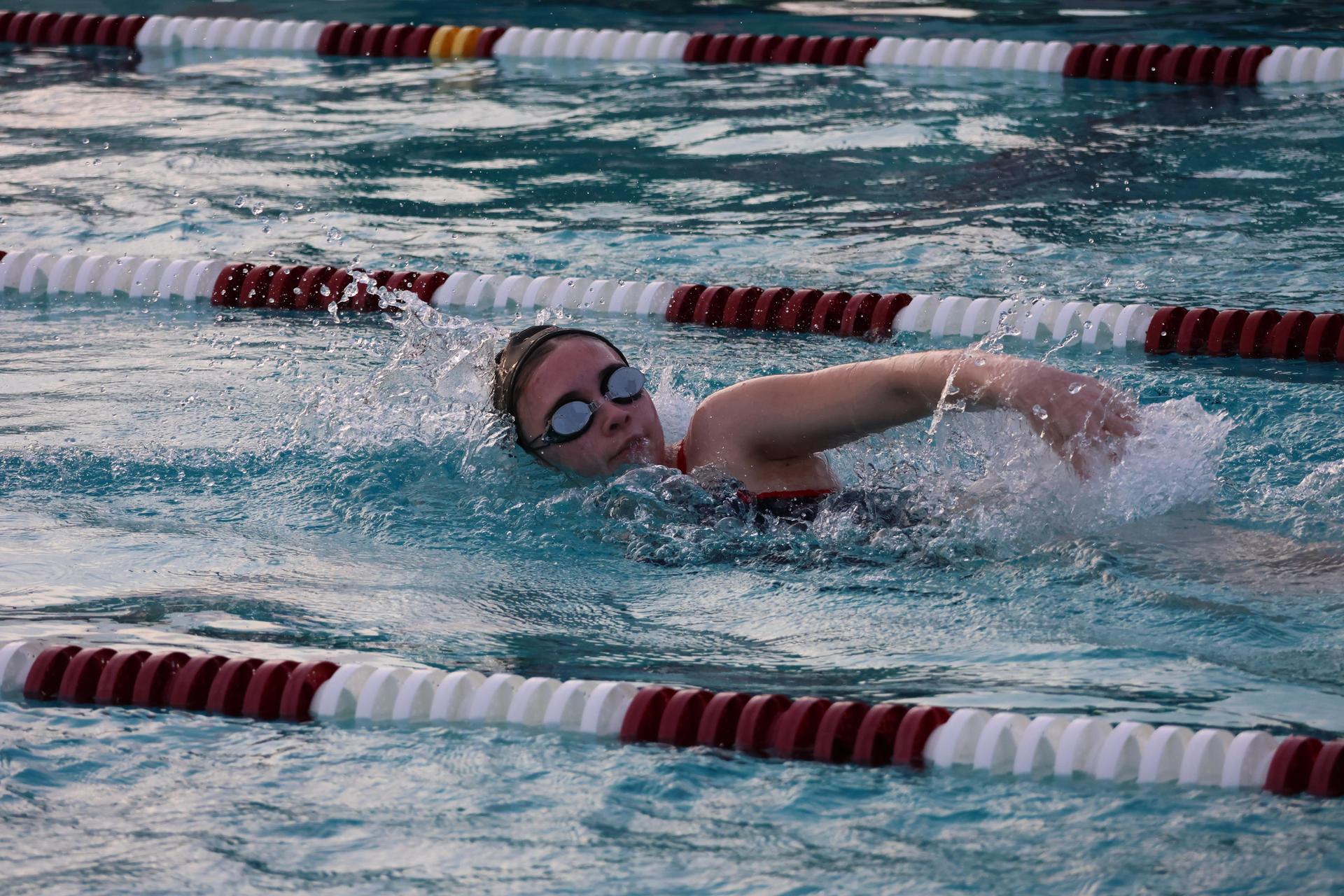 Trinity Bawdon swimming