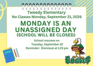 School closed on Sept 21-Spanish
