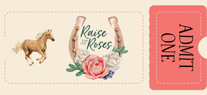 Admit ONE ticket with horse and Derby logo