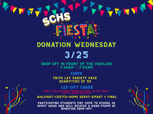 Fiesta Donation Wednesday 3/25