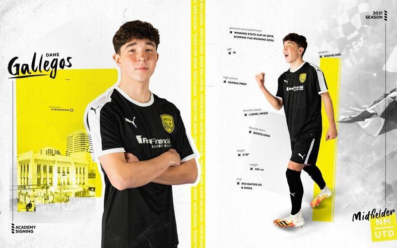 Dane Gallegos '23 Joins New Mexico United U-23 Team Featured Photo