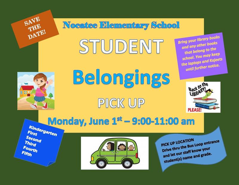 Student Belongings Pickup - June 1st @ 9-11:00 am / Recogida de pertenencias estudiantiles - 1 de junio a las 9-11: 00 am Featured Photo
