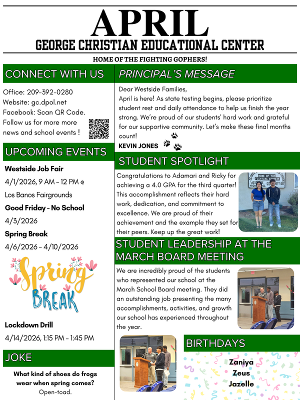 April Newsletter Featured Photo