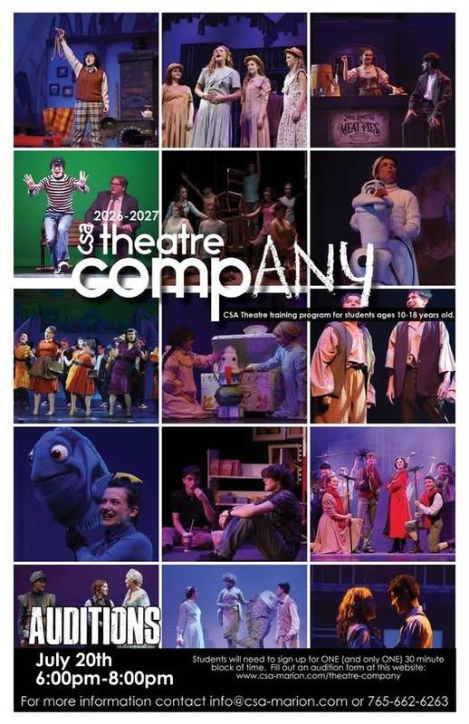 flier - CSA Theatre compANY auditions 2026 (round 2)
