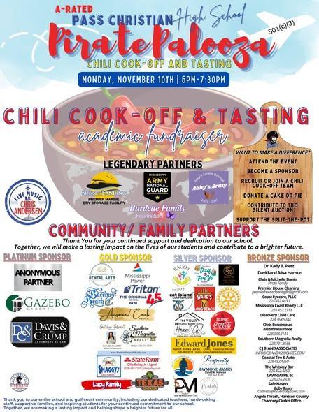 e PCHS Pirate Palooza Chili Cook-off and Tasting