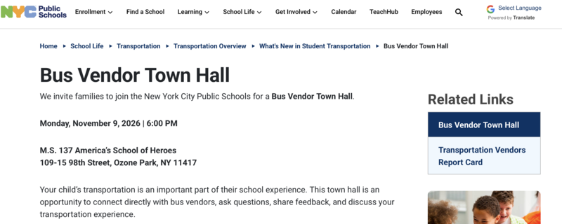 Bus Vendor Town Hall Featured Photo