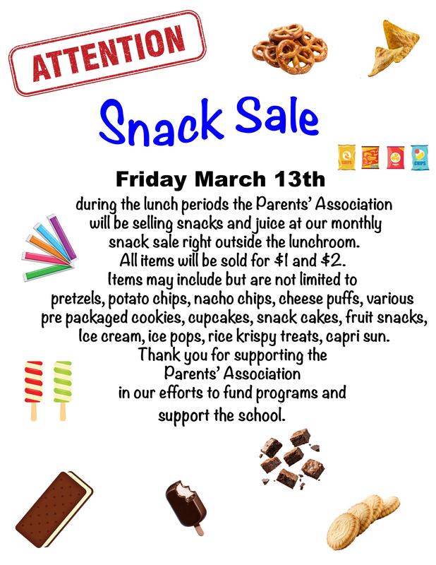 March Snack Sale