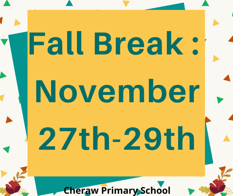 Fall Break: Wednesday, November 27th - Friday, November 29th Featured Photo