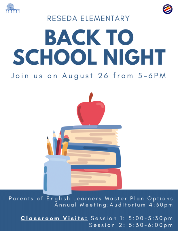 Back to School Night flyer - en