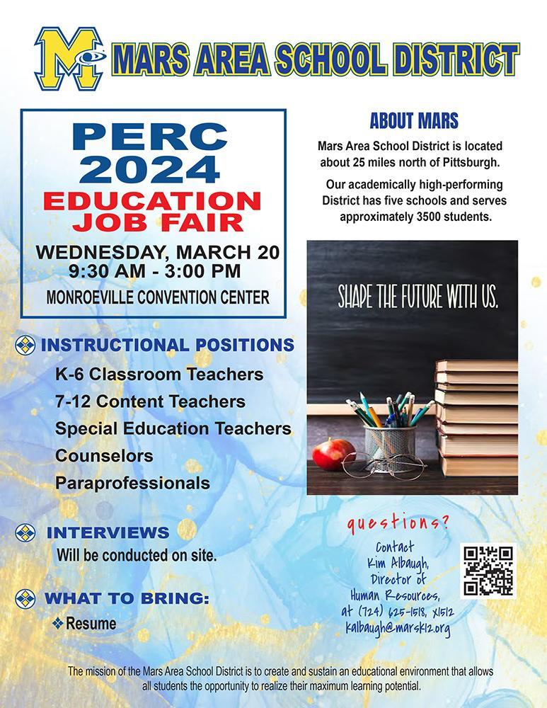 Employment Opportunities Employment Mars Area School District
