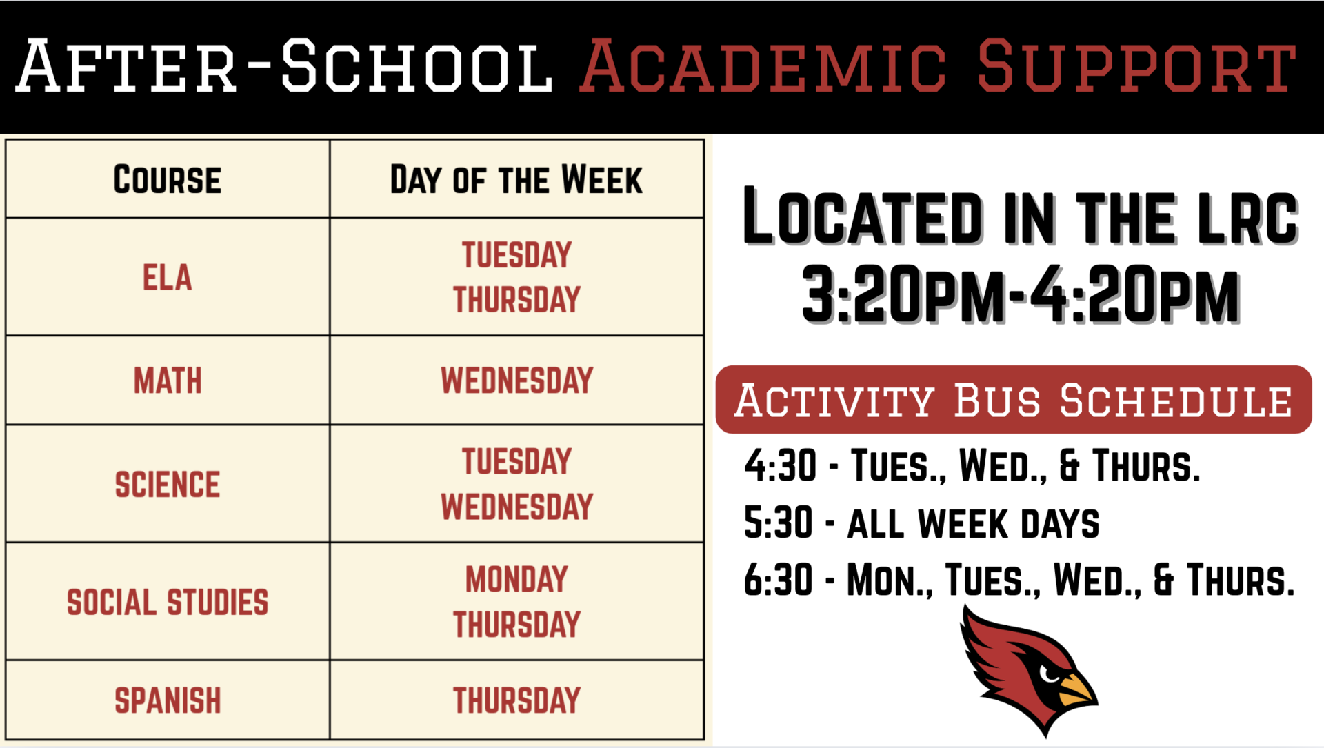 After-School Supports (2nd Semester)