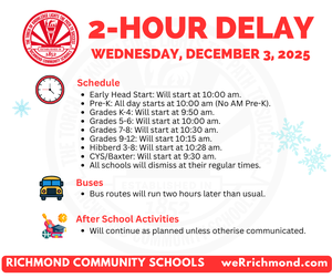 2-Hour Delay 12/3/2025