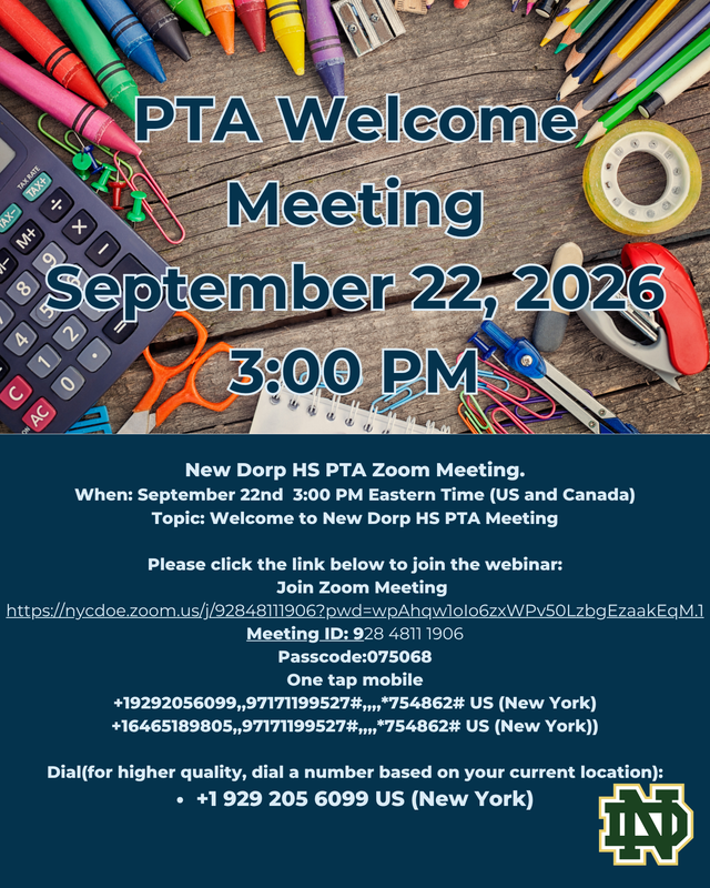 September PTA Zoom Link