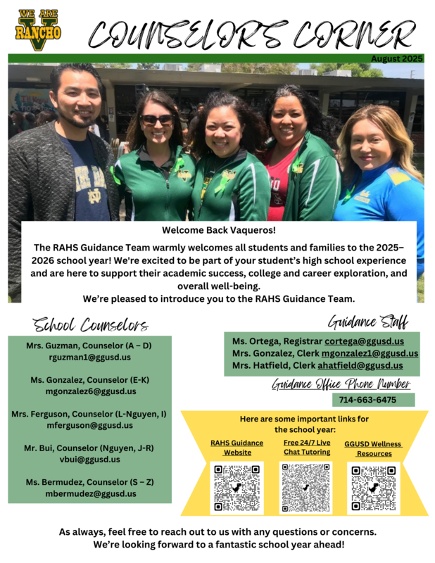 Counselor's Corner Featured Photo