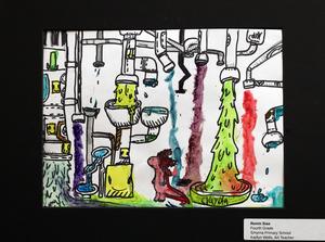 Student artwork on display