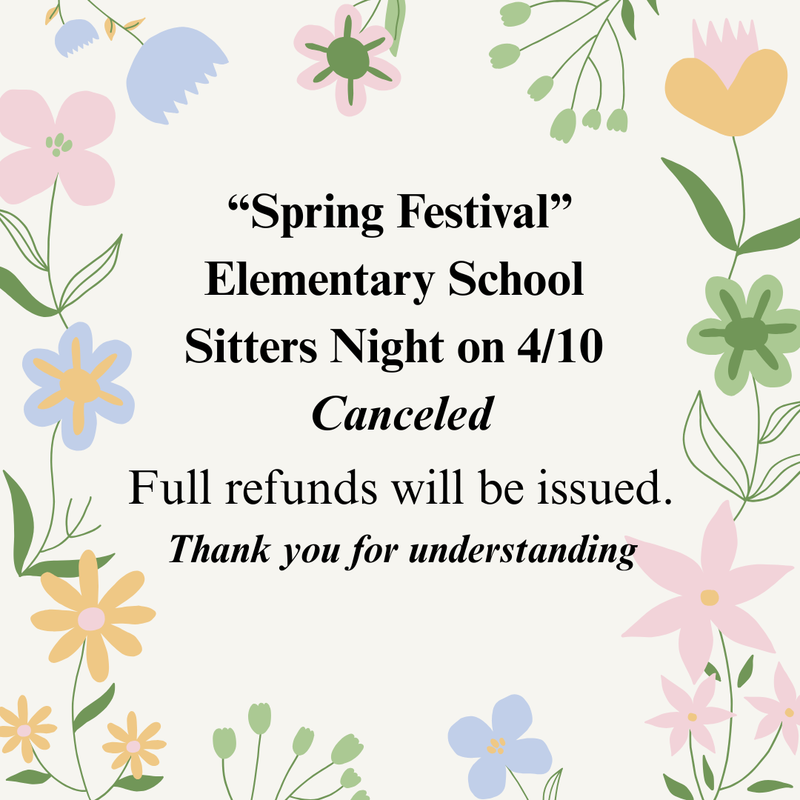 Event Canceled: Elementary School Sitters Night (April 10th) Featured Photo