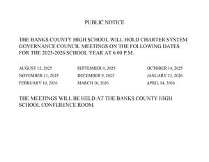 BCHS Gov Dates