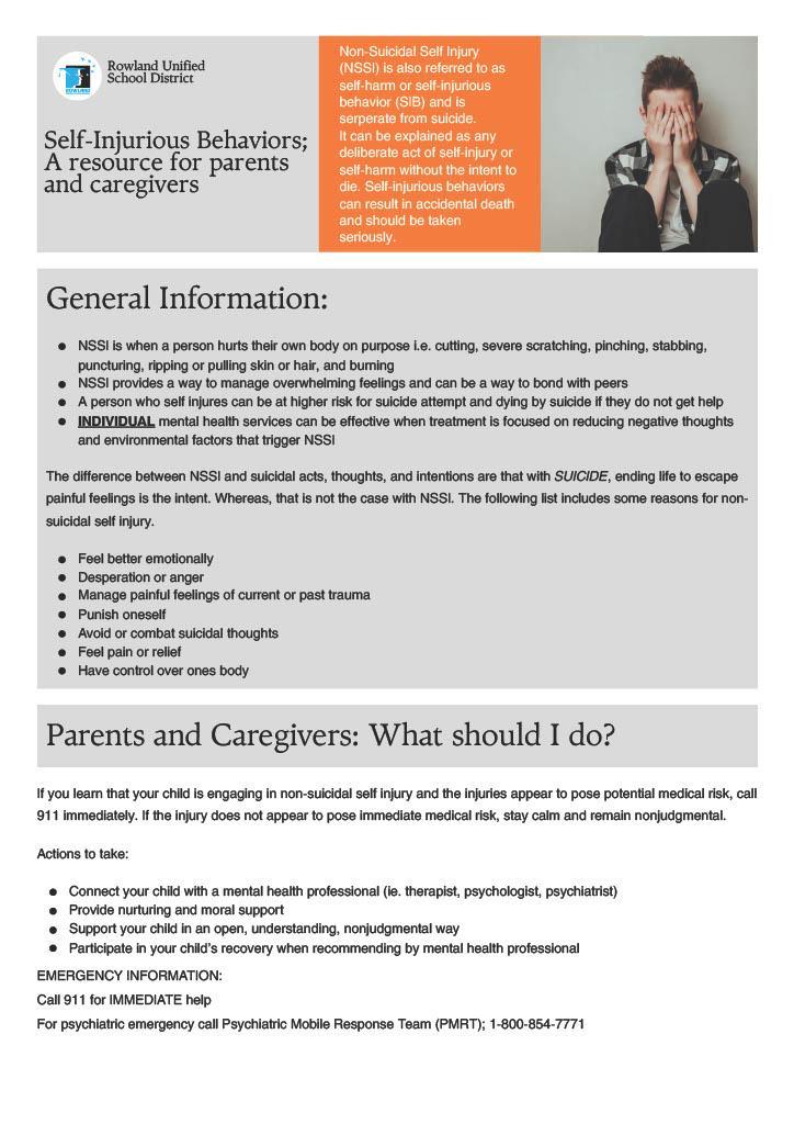 Self Injurious Behaviors