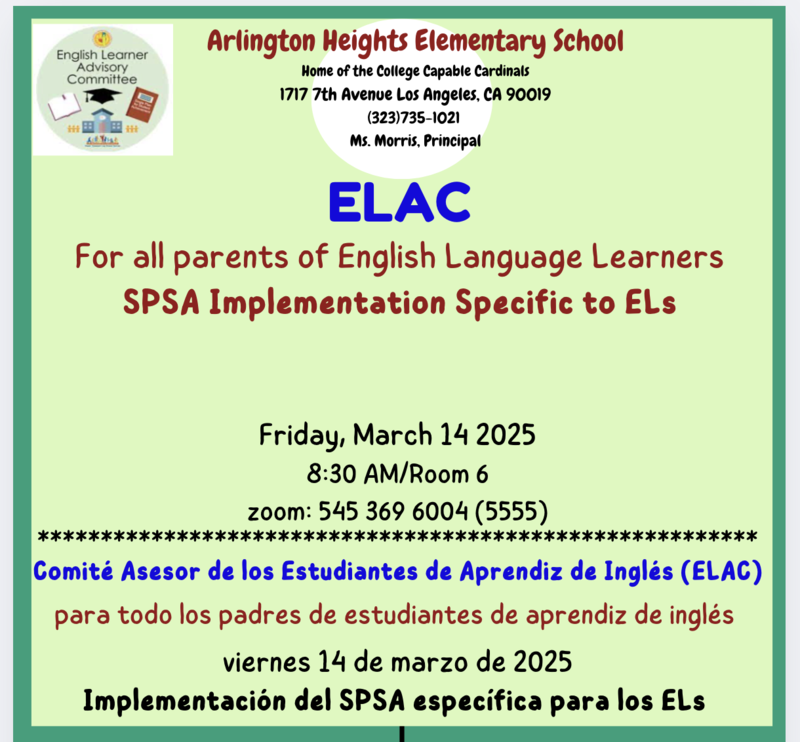 ELAC Meeting