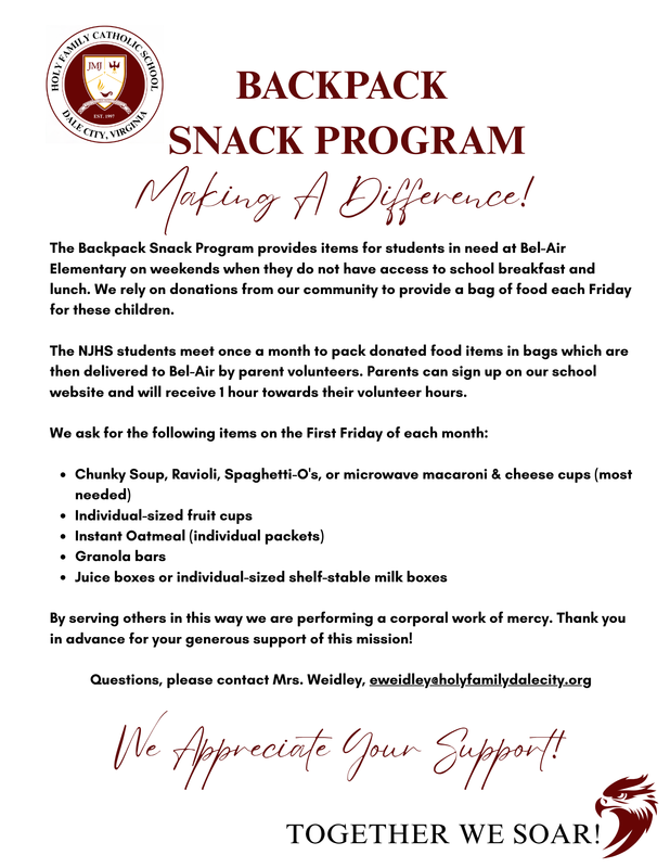 Backpack Snack Program Featured Photo