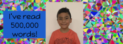 I've read 500,000 words!