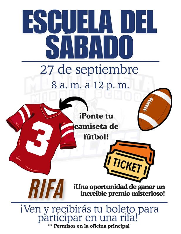 Saturday School Flyer Spanish