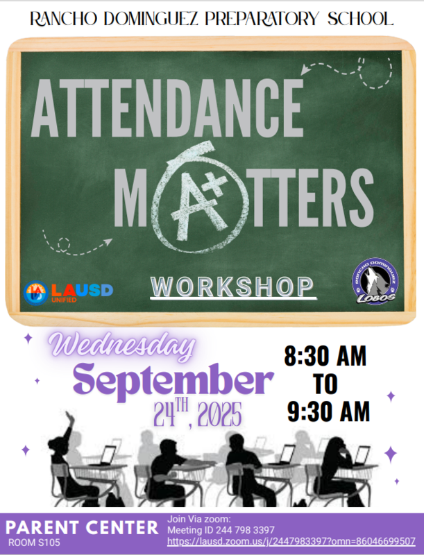Attendance Matter Parent Workshop on Wednesday September 24, 2025