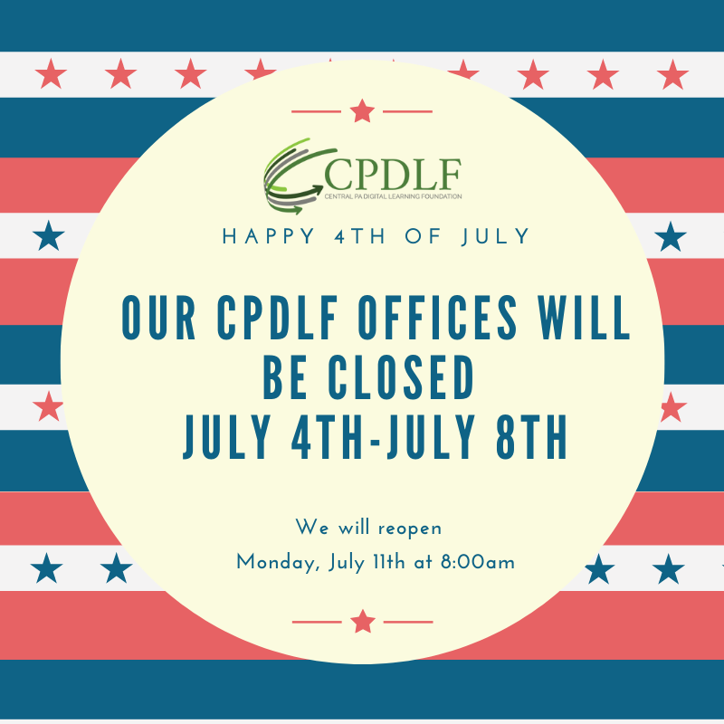 CPDLF Closed July 4th -8th