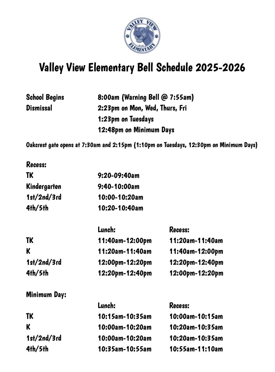 2025-2026-bell-schedule-about-us-valley-view-elementary