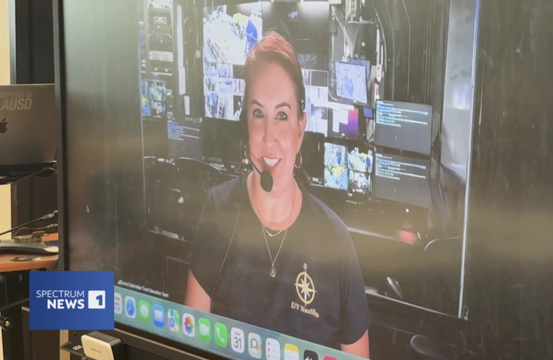 Ms. Marzan brings real-life ocean exploration into classrooms around the world, including her own