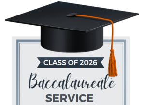 Graphic for 2026 Senior Baccalaureate Service