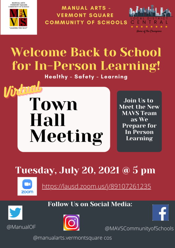 MAVS Welcome Back to Person Town Hall Meeting Featured Photo