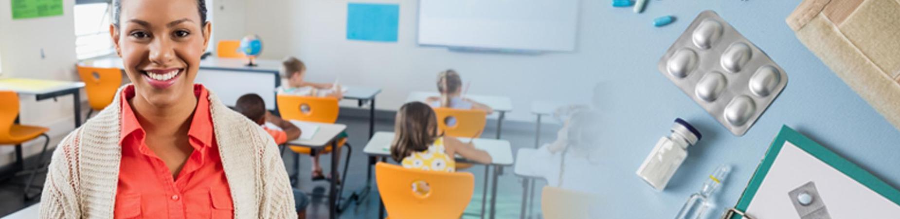 teacher in a classroom