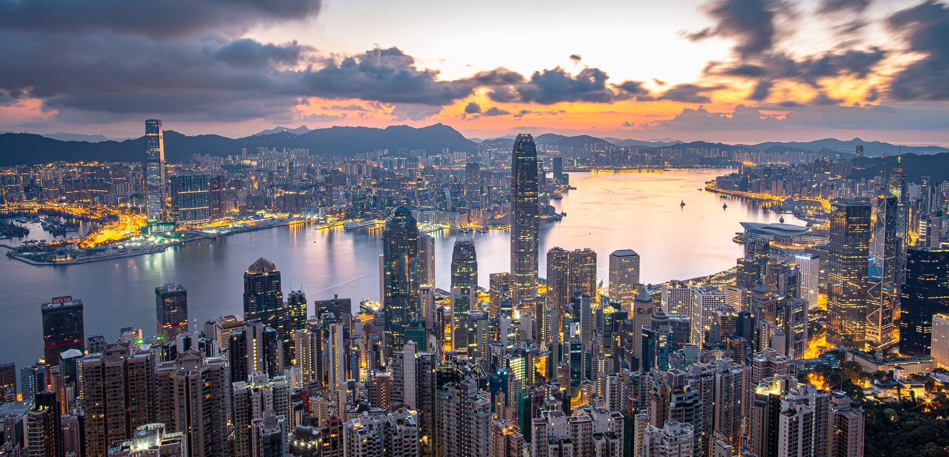 Sunrise in Hong Kong