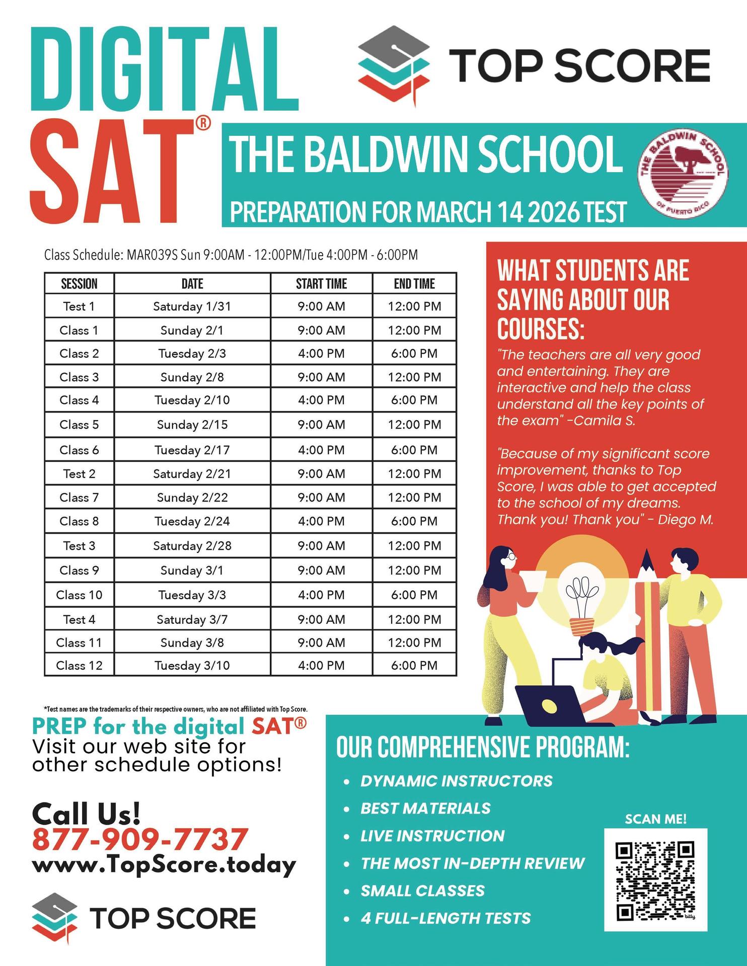 SAT Courses (Jan. - March 2026)