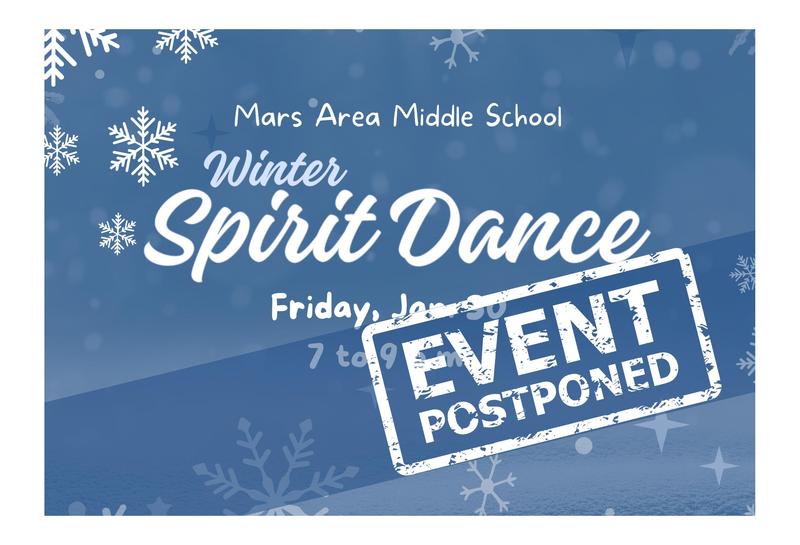 A blue background with white snowflakes