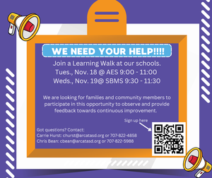 Learning Walk flier in English