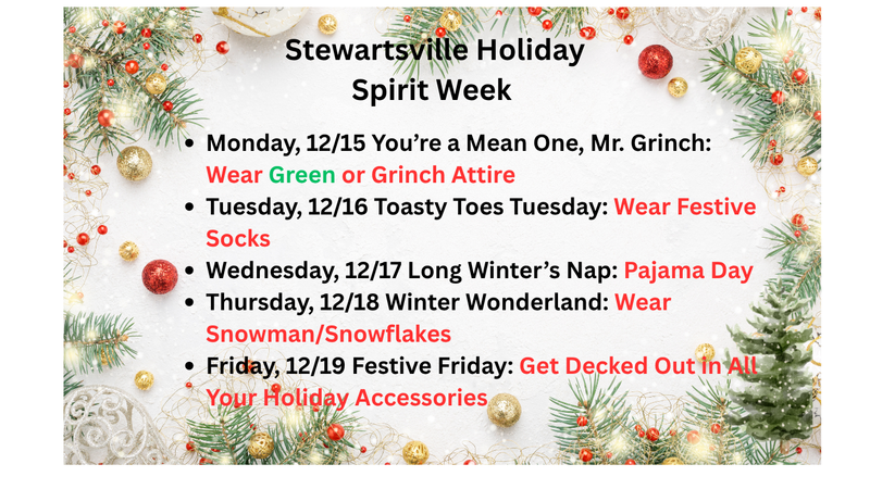 Stewartsville Holiday Spirit Week