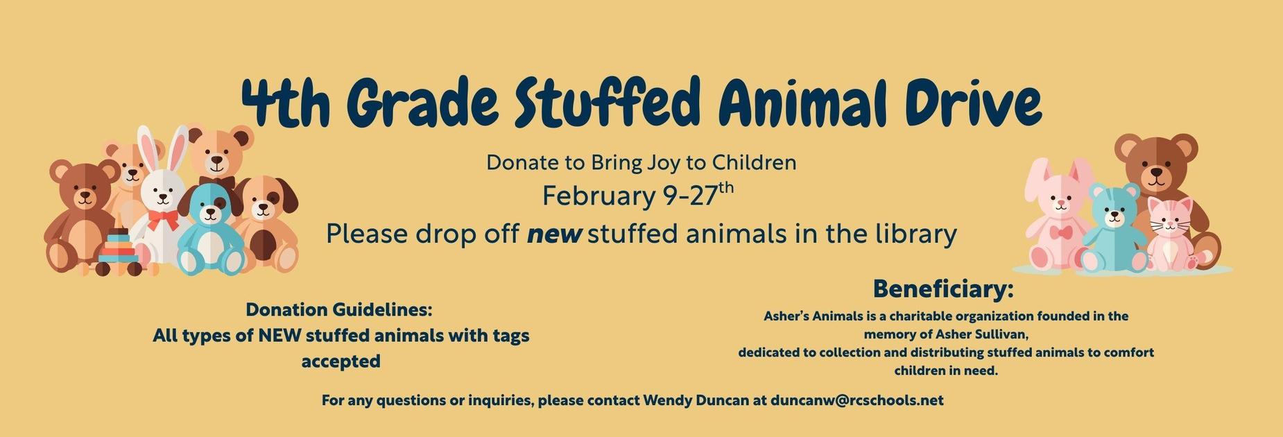 stuffed animal drive