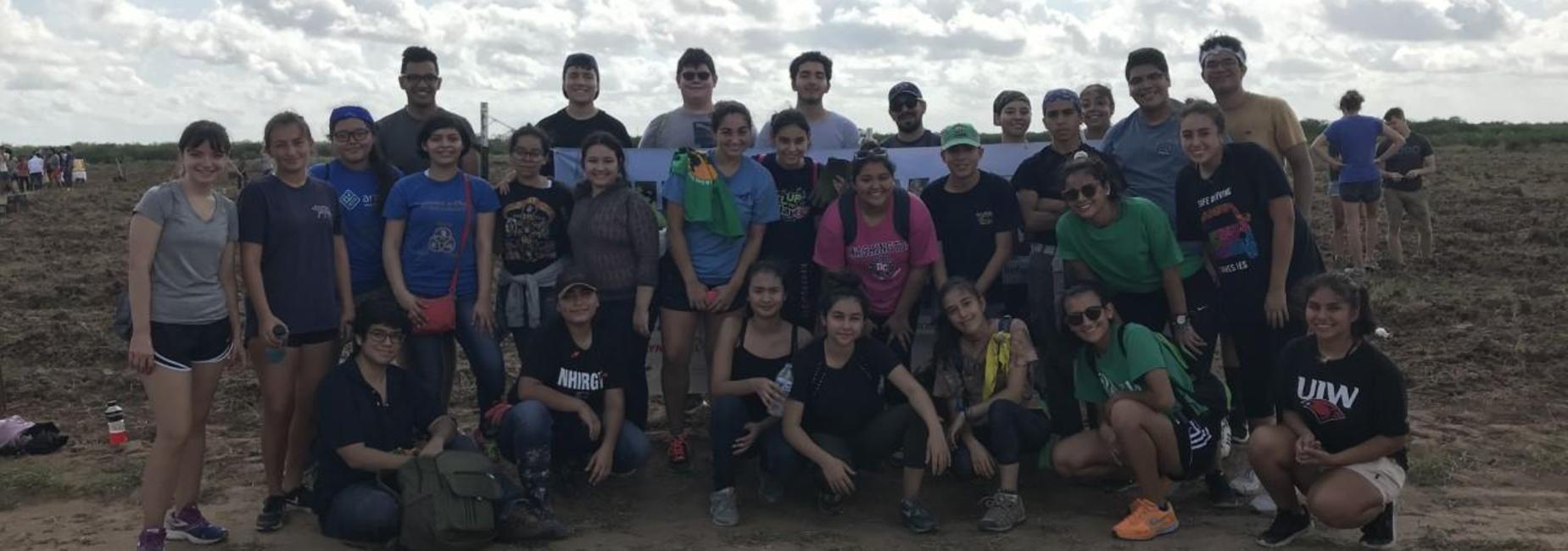 Lamar students doing community service