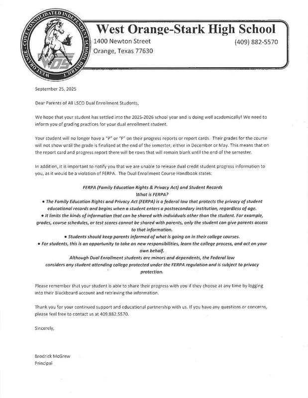 LSCO FERPA LAW